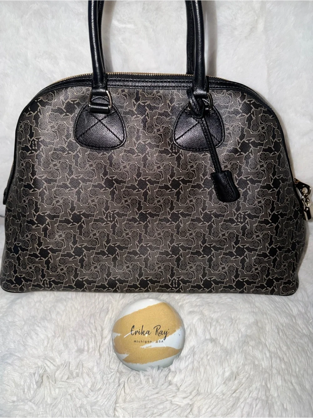 Celine Logo Coated Canvas Tote Bag- BEAUTIFUL CONDITION